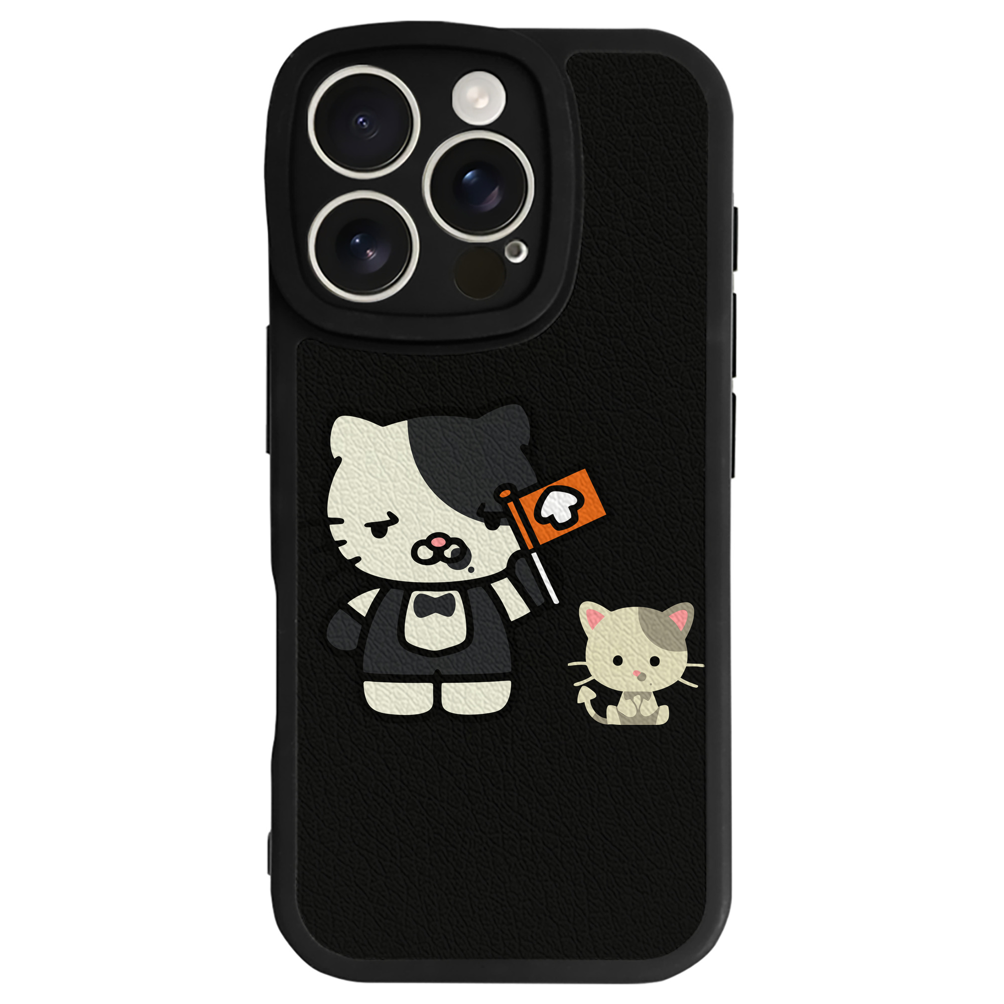 （画像用） Hello Kitty ハローキティ 【iPhone 16シリーズ対応】シリコンスマホケース（レザー調） 材質：シリコン